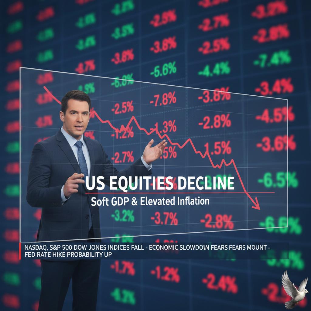 US Equities Decline Following Soft GDP and Elevated Inflation Data