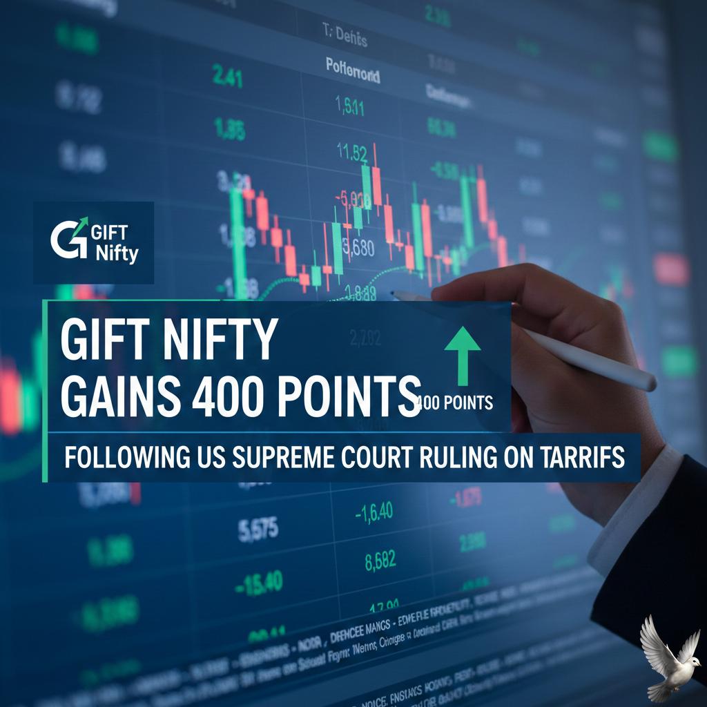 Gift Nifty Gains 400 Points Following US Supreme Court Ruling on Tariffs