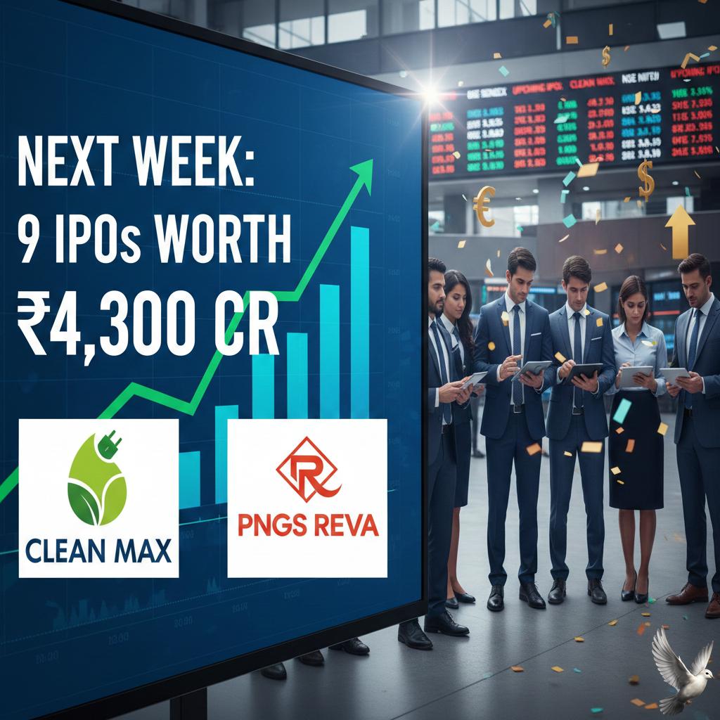 Nine IPOs worth Rs 4,300 crore to launch next week, including Clean Max and PNGS Reva