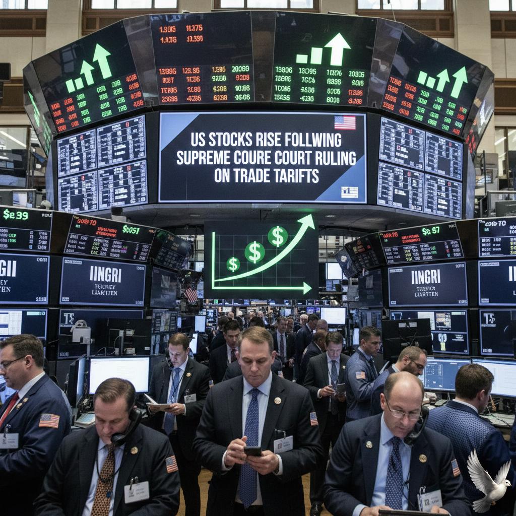 US Stocks Rise Following Supreme Court Ruling on Trade Tariffs