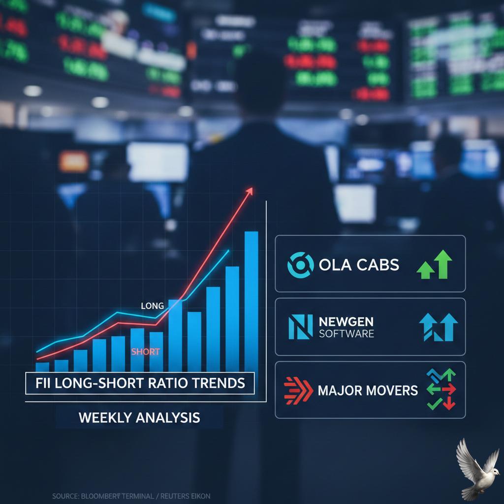 FII Long-Short Ratio Trends and Weekly Analysis of Ola, Newgen, and Other Major Movers