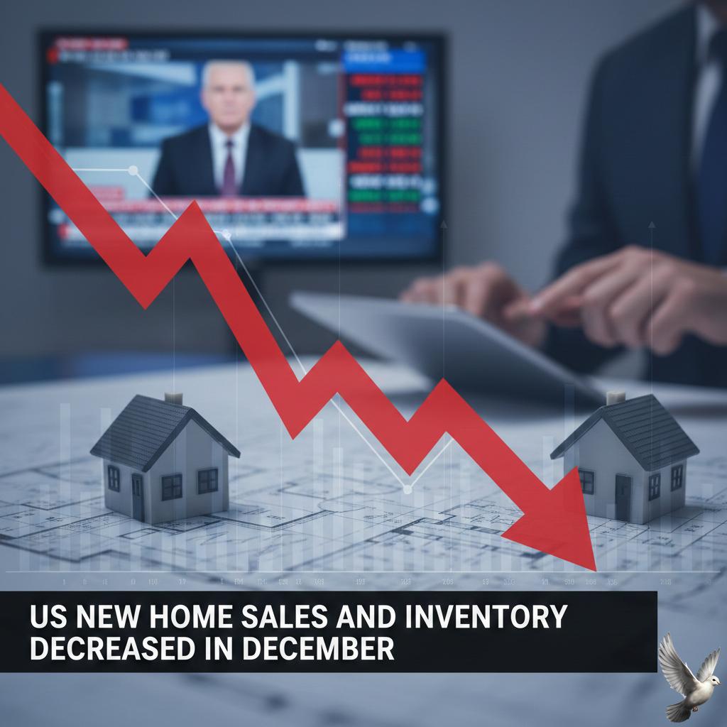 **US New Home Sales and Inventory Decreased in December**