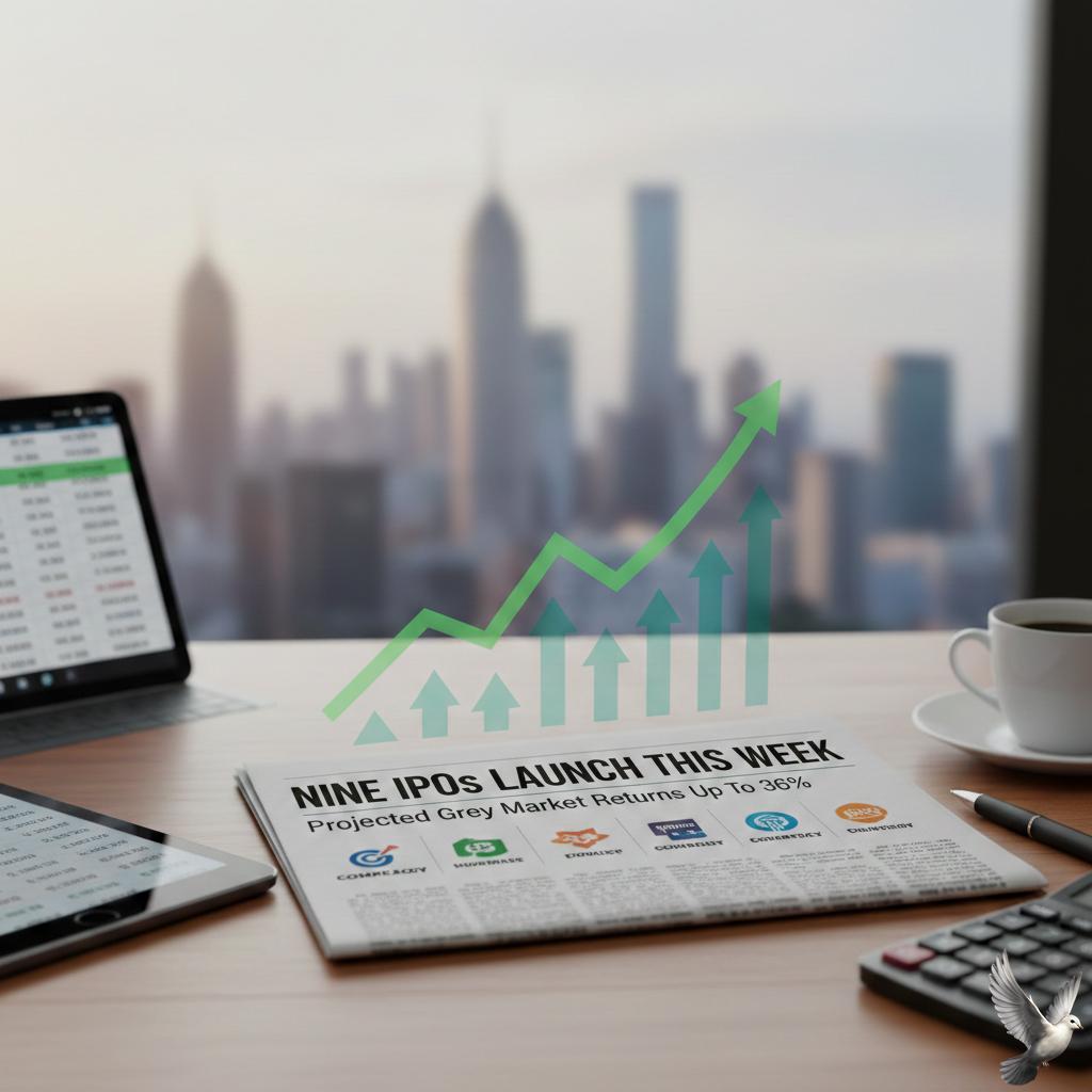 Nine IPOs Launch This Week with Projected Grey Market Returns Up to 36%