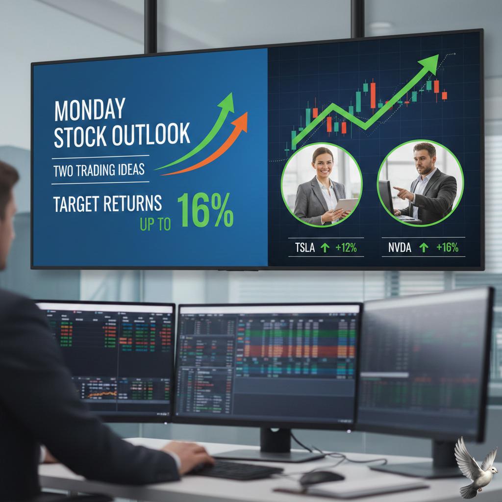 Monday Stock Outlook: Two Trading Ideas with Target Returns Up to 16%