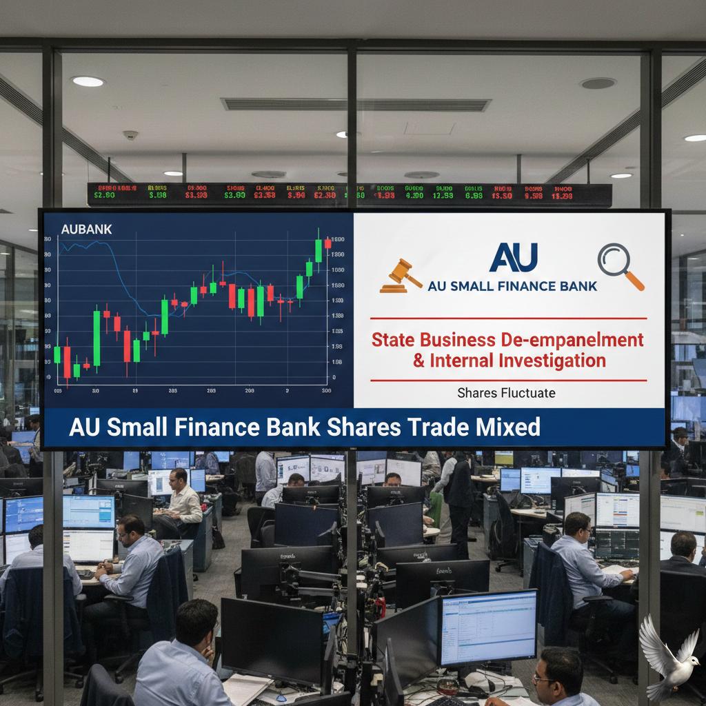 AU Small Finance Bank Shares Trade Mixed Amid State Business De-empanelment and Internal Investigation