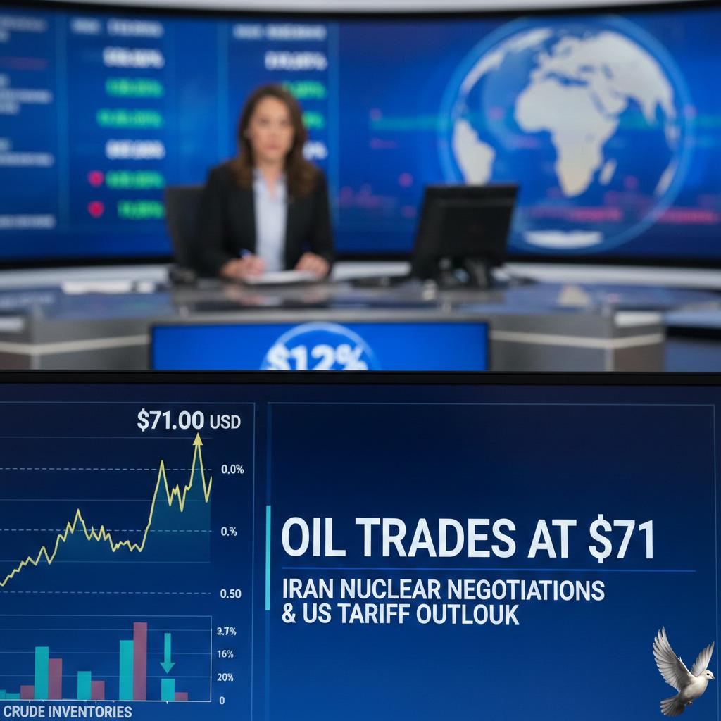 Oil trades at $71 as markets weigh Iran nuclear negotiations and US tariff outlook