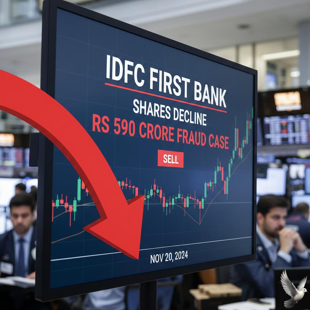 IDFC First Bank Shares Decline Following Reported Rs 590 Crore Fraud Case