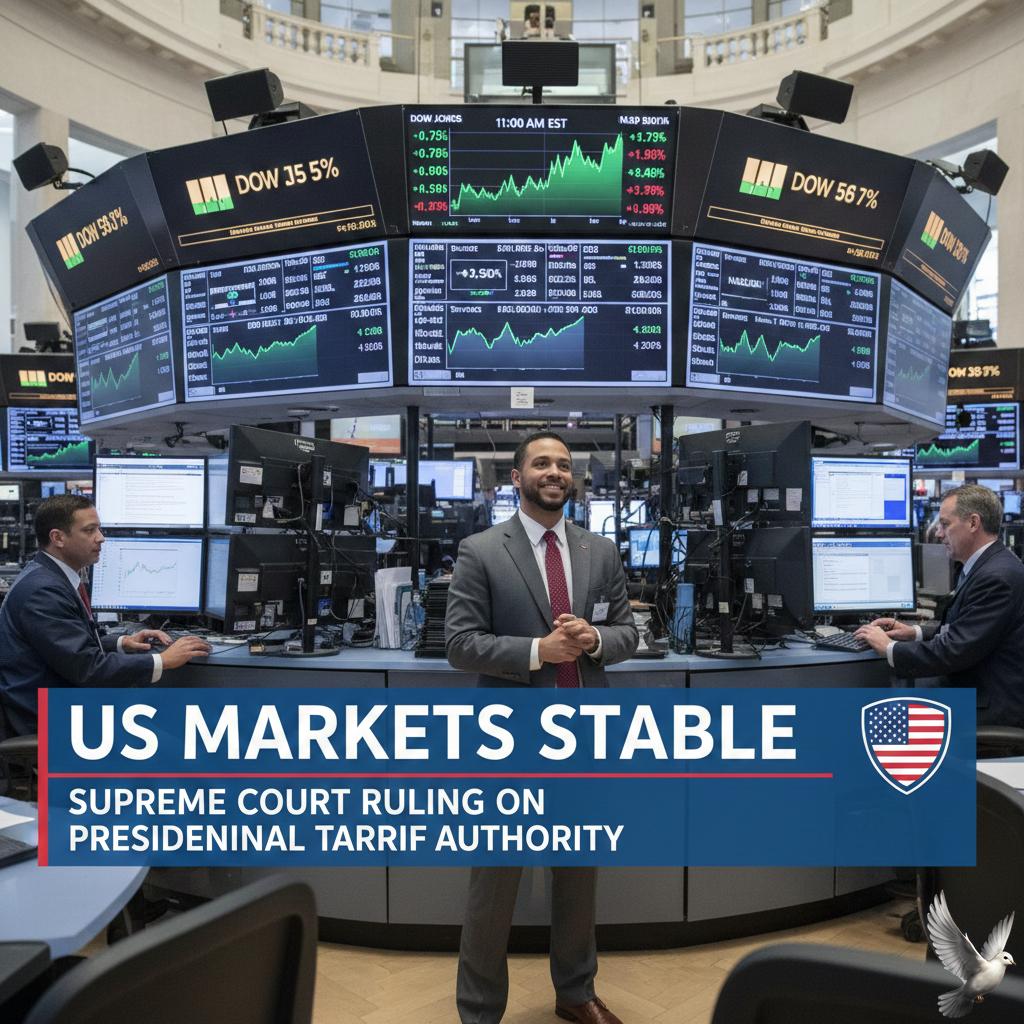 US Markets Stable Following Supreme Court Ruling on Presidential Tariff Authority