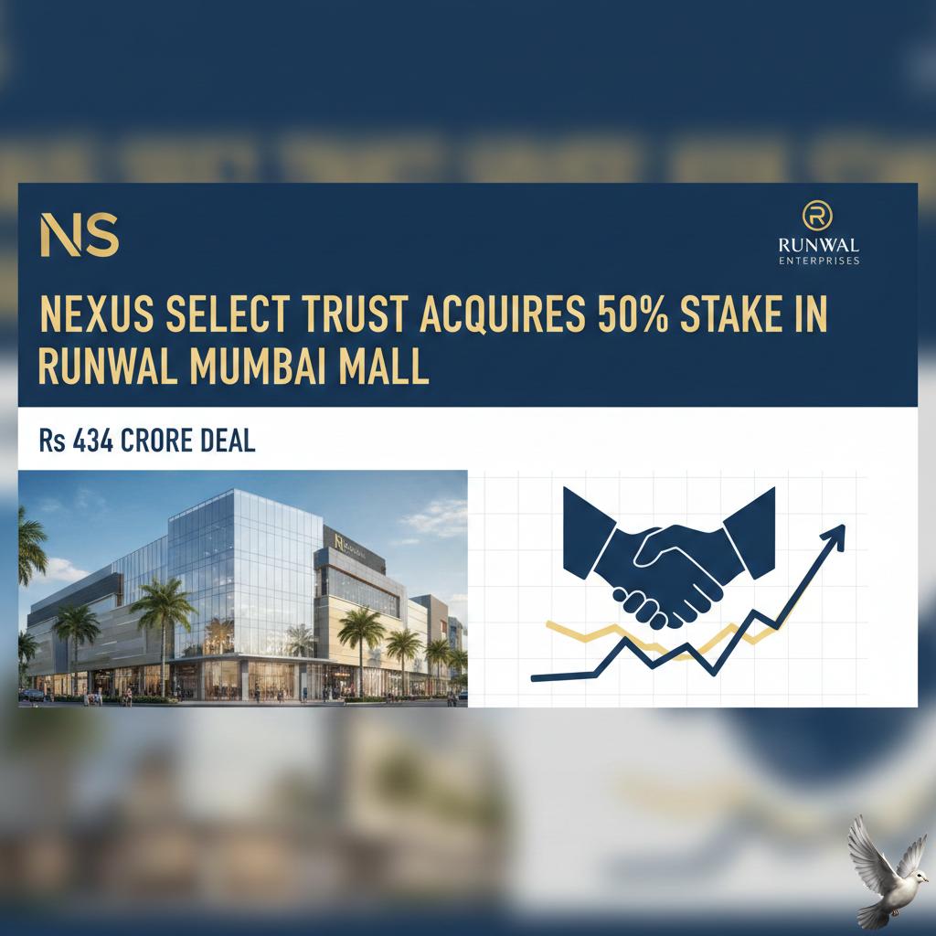 Nexus Select Trust Acquires 50% Stake in Runwal Enterprises' Mumbai Mall Project for Rs 434 Crore
