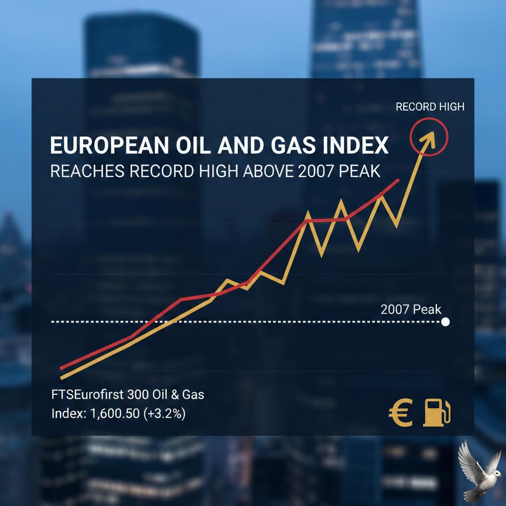 European Oil and Gas Index Reaches Record High Above 2007 Peak