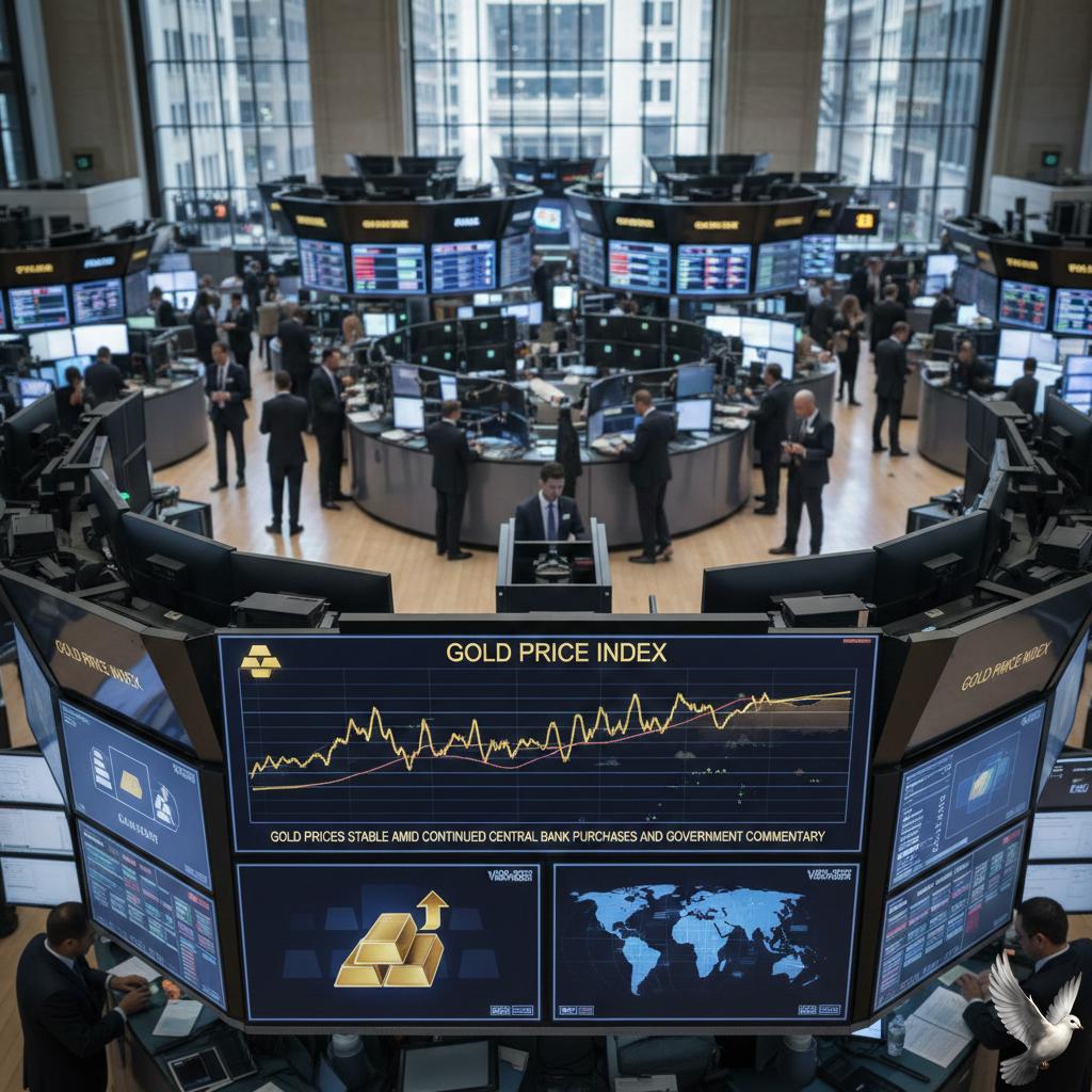 Gold Prices Stable Amid Continued Central Bank Purchases and Government Commentary