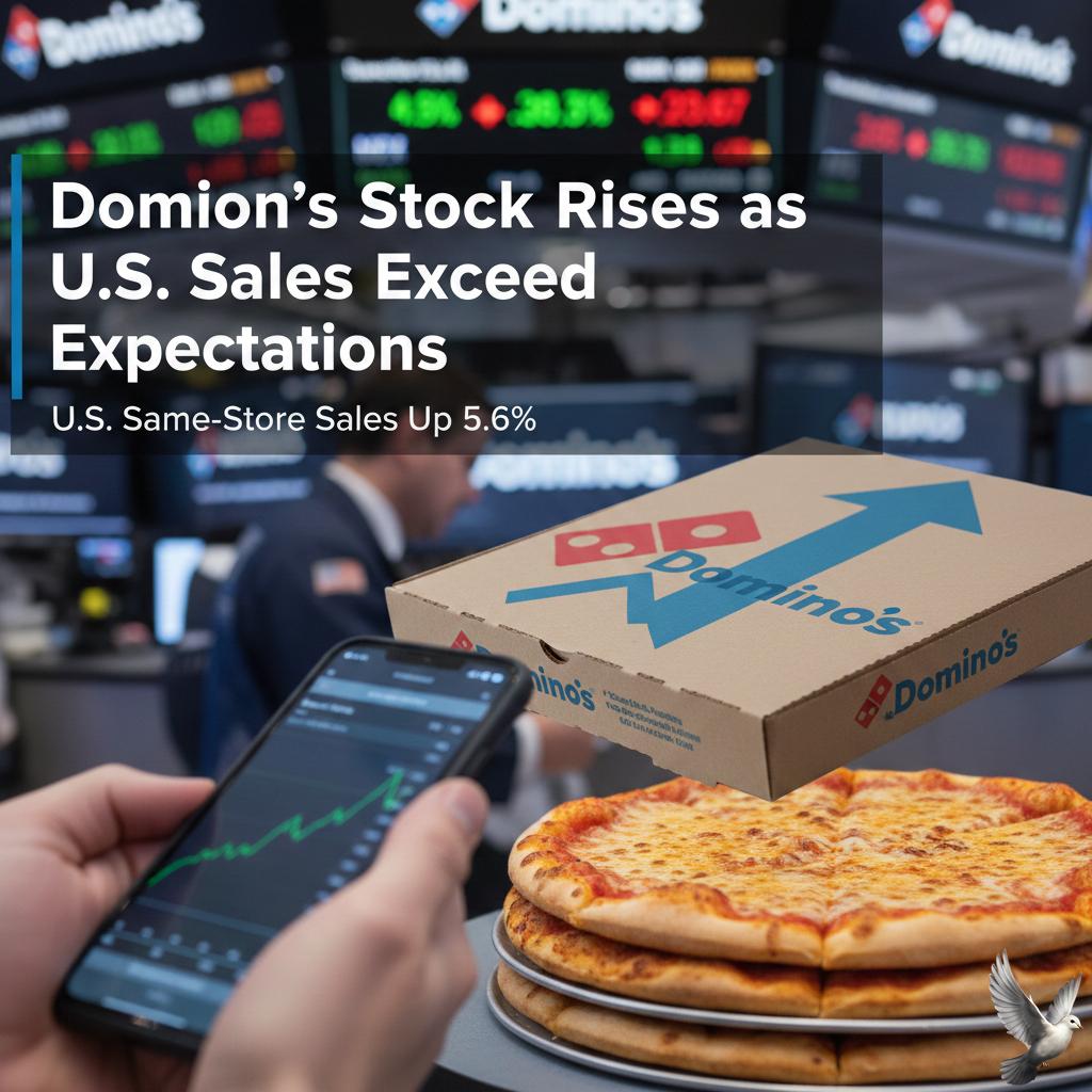Domino's Stock Rises as U.S. Sales Exceed Expectations