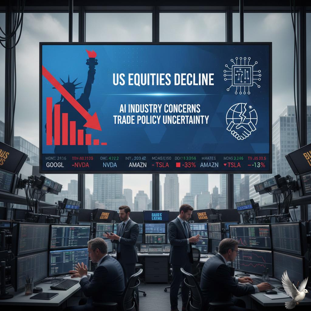 US Equities Decline on AI Industry Concerns and Trade Policy Uncertainty
