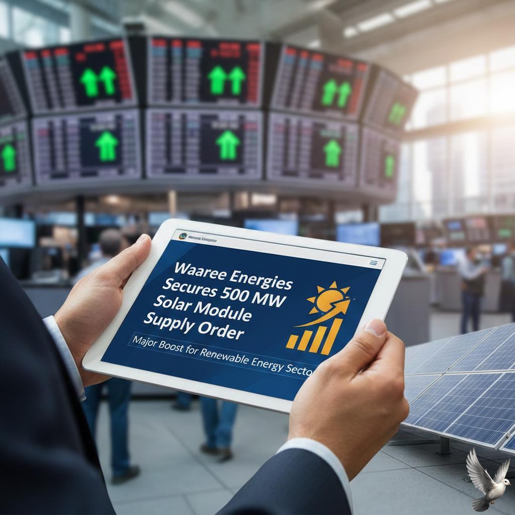 Waaree Energies Secures 500 MW Solar Module Supply Order
