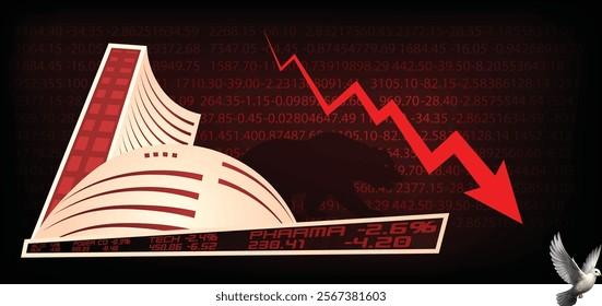 Sensex Falls 700 Points and Nifty Drops Below 25,550 as Market Capitalization Declines by Rs 3 Lakh Crore