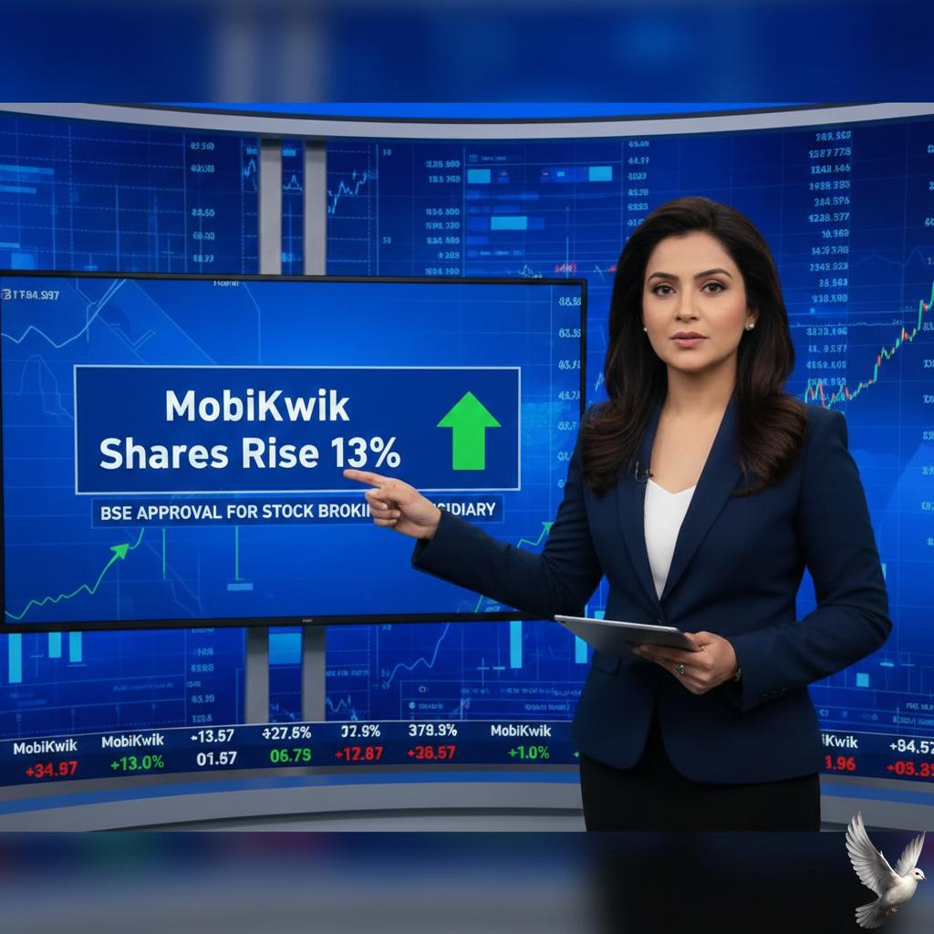 MobiKwik Shares Rise 13% Following BSE Approval for Stock Broking Subsidiary