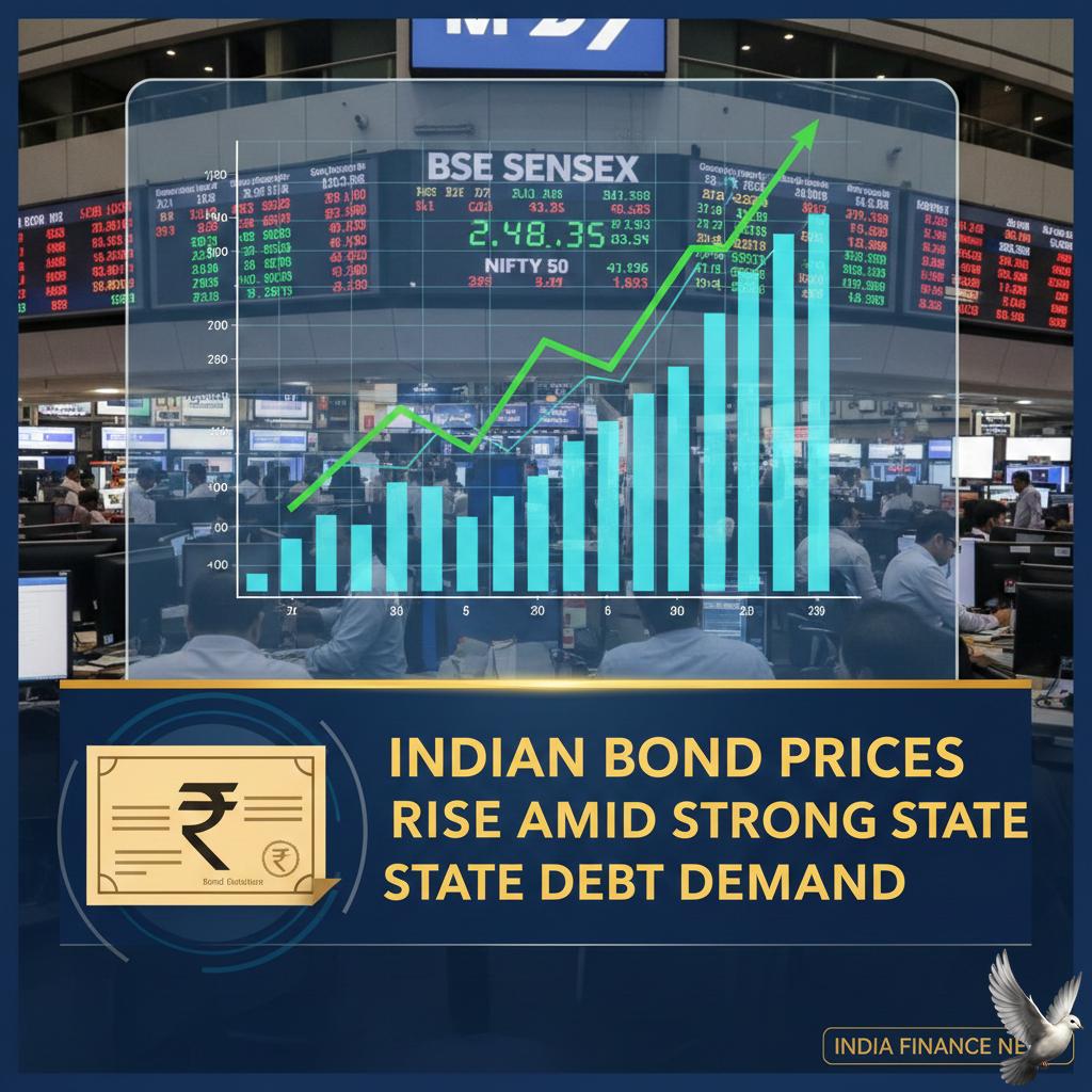 Indian Bond Prices Rise Amid Strong State Debt Demand