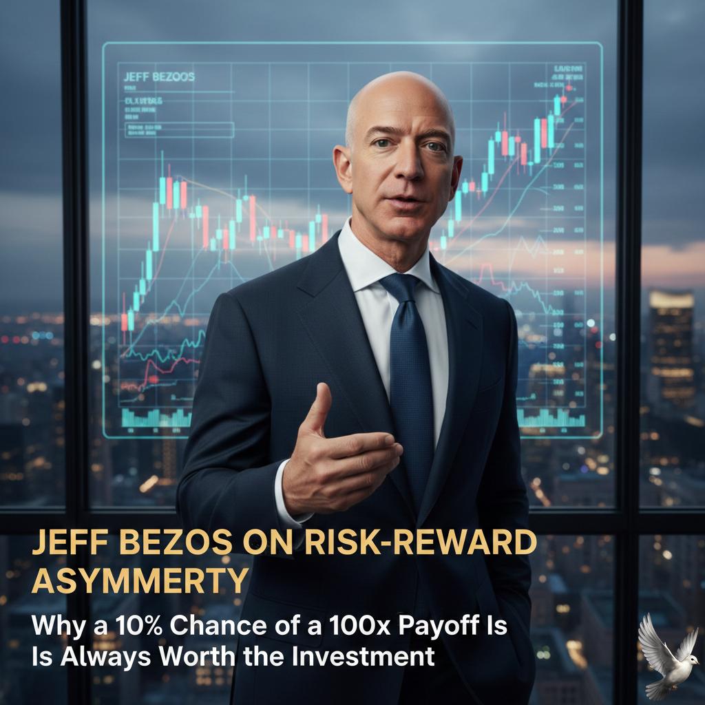 Jeff Bezos on Risk-Reward Asymmetry: Why a 10% Chance of a 100x Payoff Is Always Worth the Investment