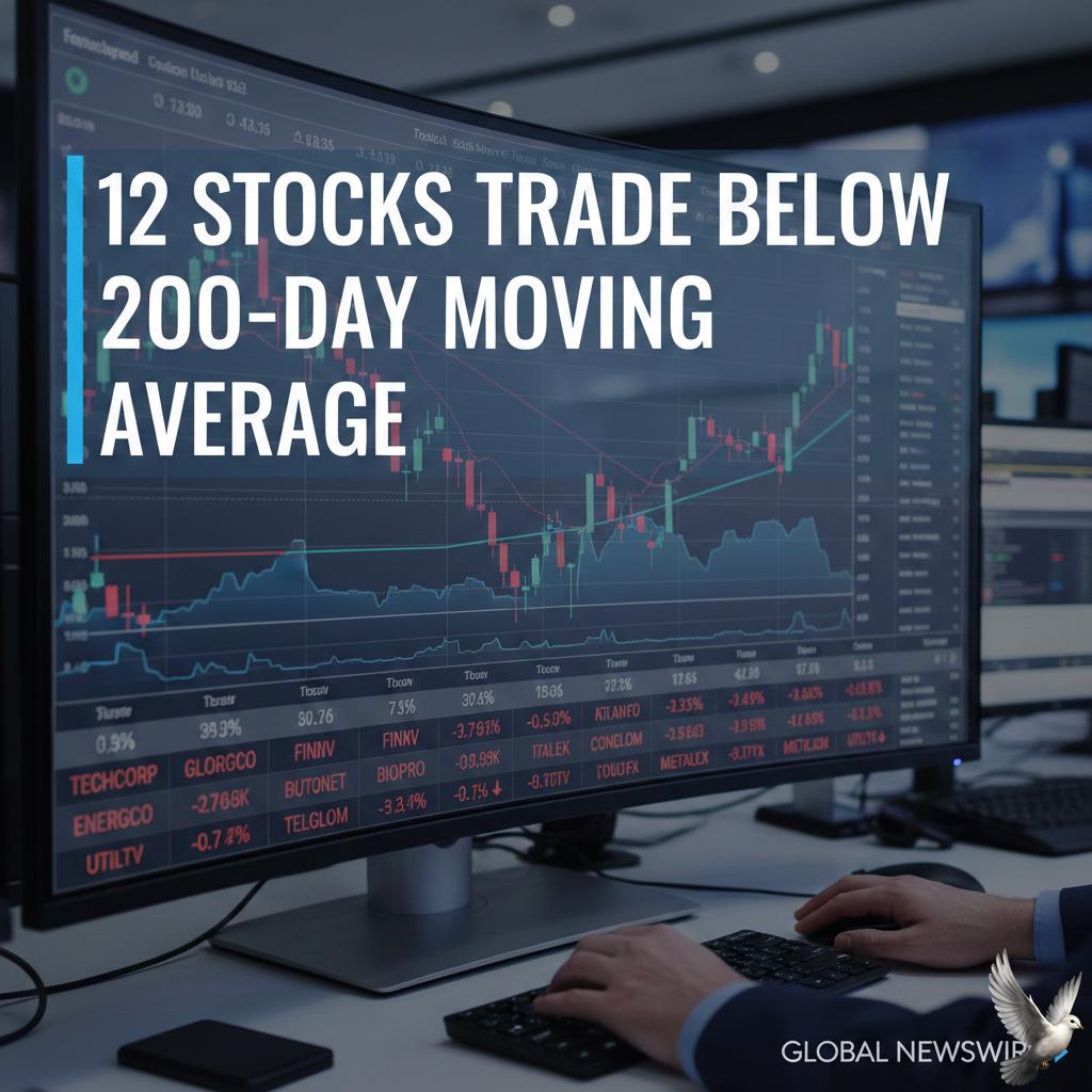 12 Stocks Trade Below 200-Day Moving Average