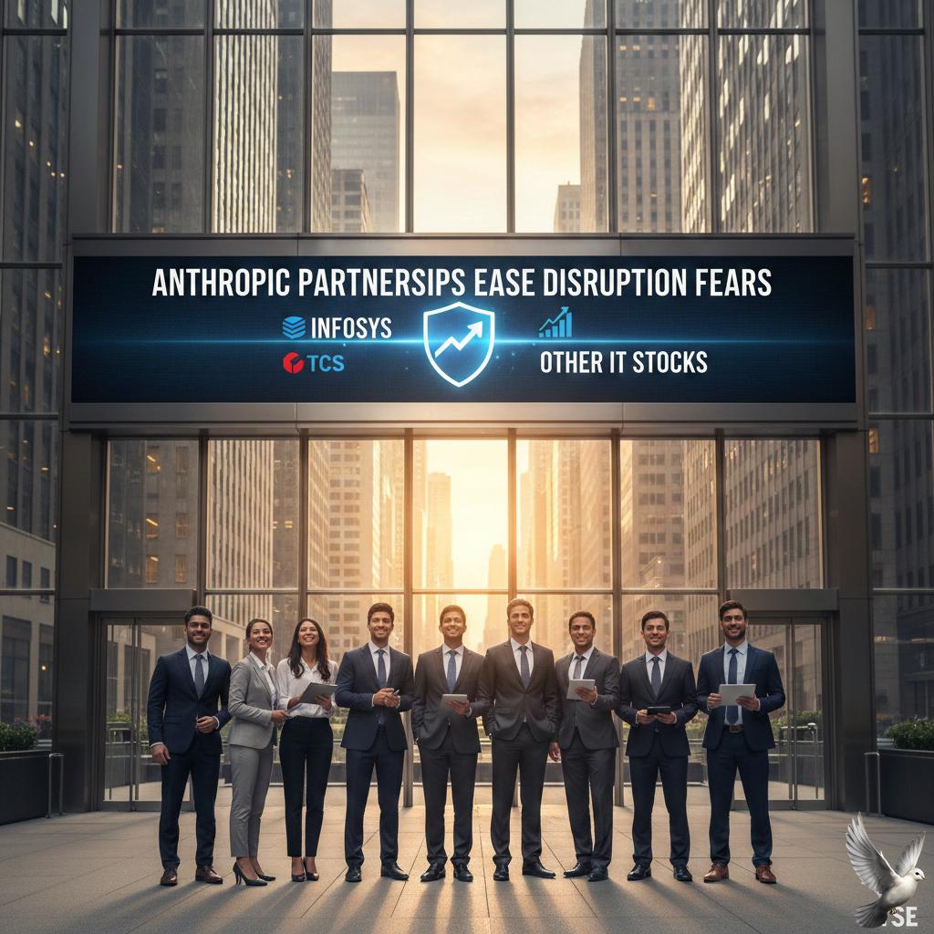 **Anthropic Partnerships Ease Disruption Fears for Infosys, TCS, and Other IT Stocks**