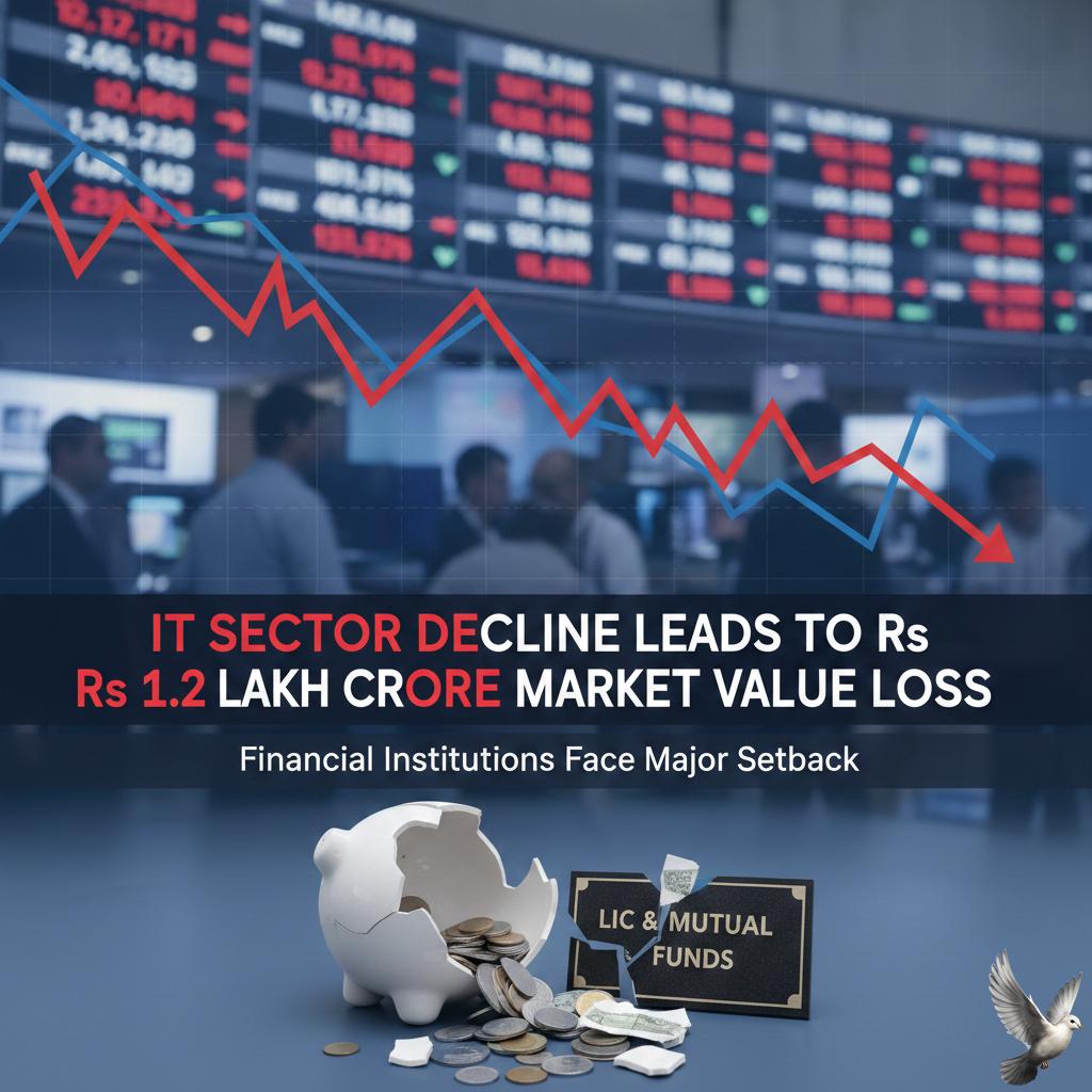 IT Sector Decline Leads to Rs 1.2 Lakh Crore Market Value Loss for LIC and Mutual Funds