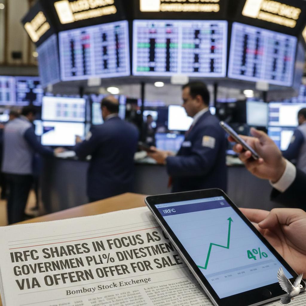 **IRFC Shares in Focus as Government Plans 4% Divestment via Offer for Sale**