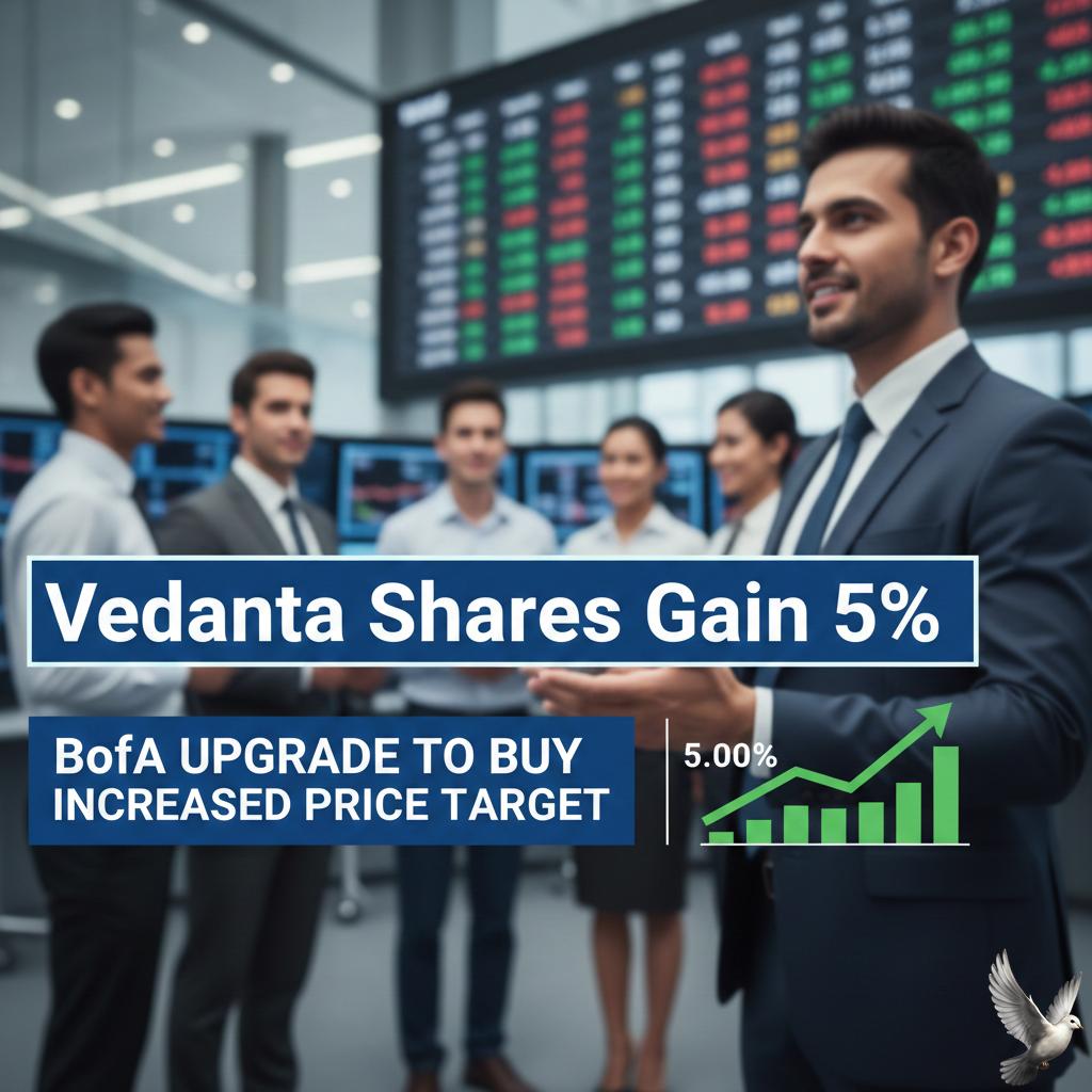 Vedanta Shares Gain 5% Following BofA Upgrade to Buy and Increased Price Target