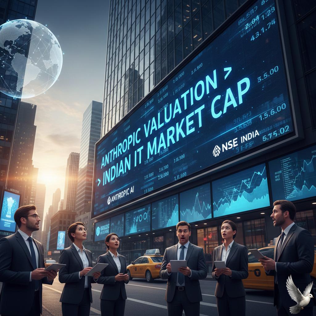 Anthropic Valuation Surpasses Total Market Capitalization of Indian IT Sector