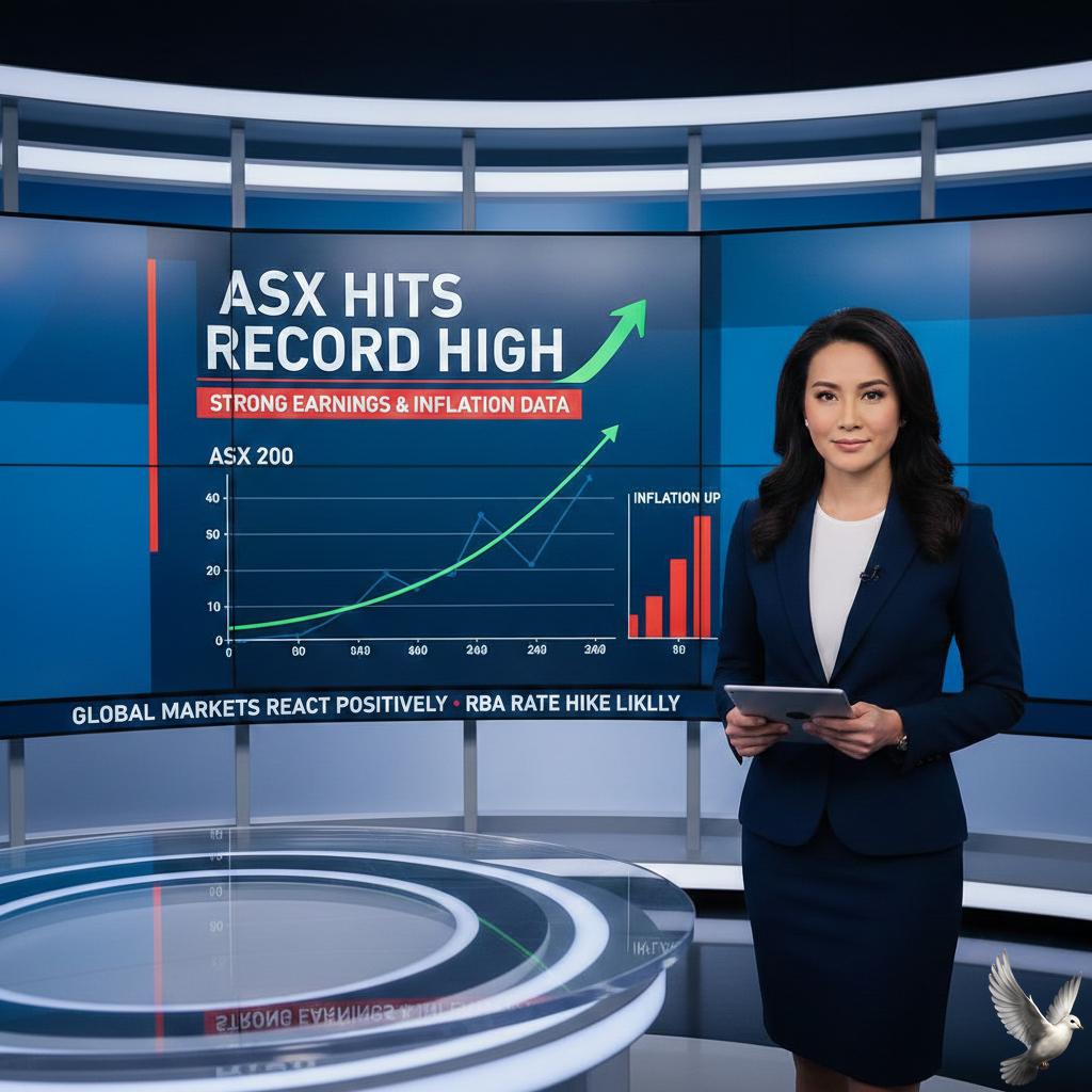 ASX Hits Record High Amid Strong Earnings and Elevated Inflation Data