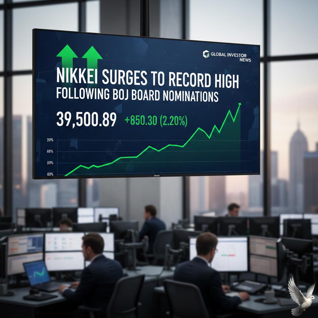 Nikkei Surges to Record High Following BOJ Board Nominations