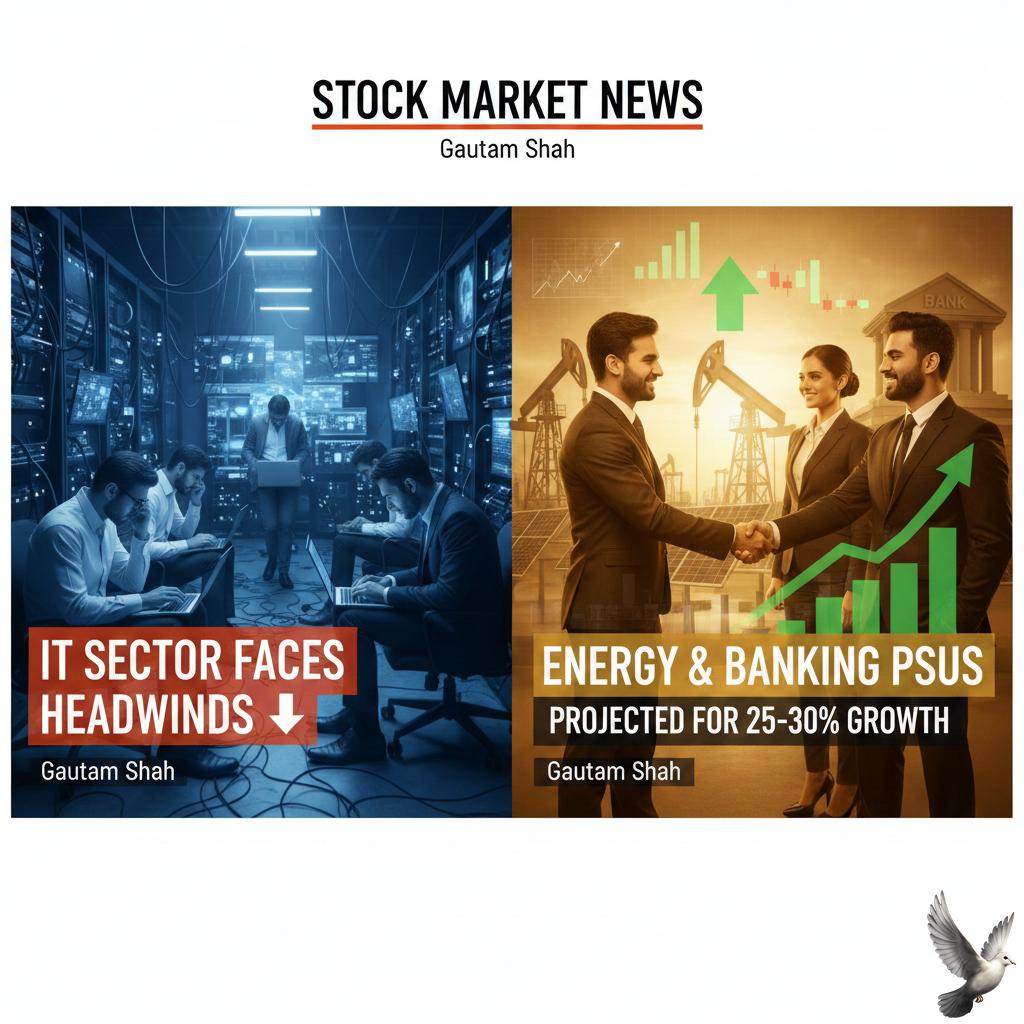 IT Sector Faces Headwinds as Energy and Banking PSUs Projected for 25–30% Growth: Gautam Shah