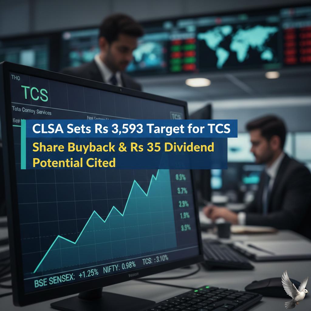 CLSA Sets Rs 3,593 Target Price for TCS, Citing Potential for Share Buyback and Rs 35 Dividend