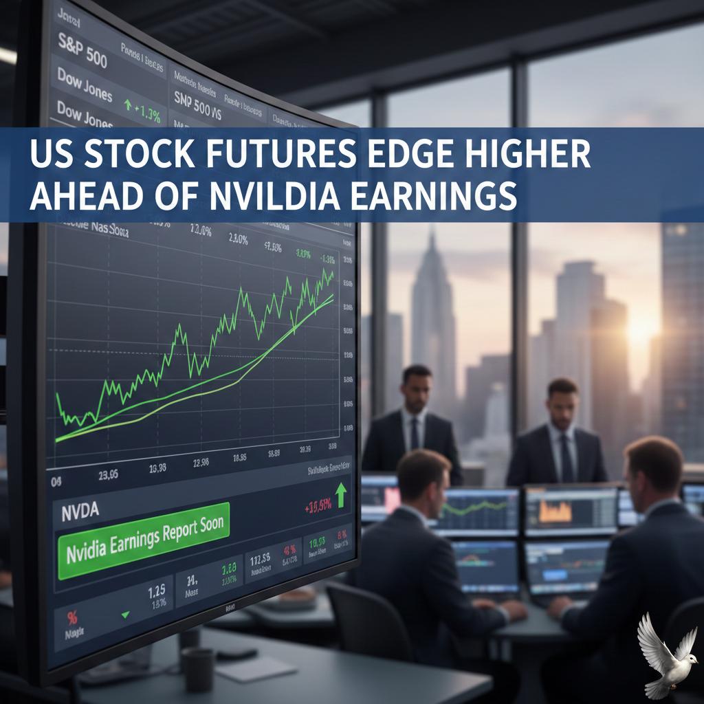 US Stock Futures Edge Higher Ahead of Nvidia Earnings