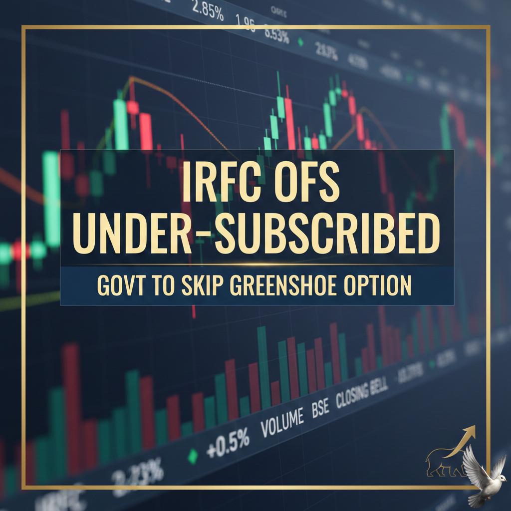 IRFC OFS Under-Subscribed; Government to Skip Greenshoe Option