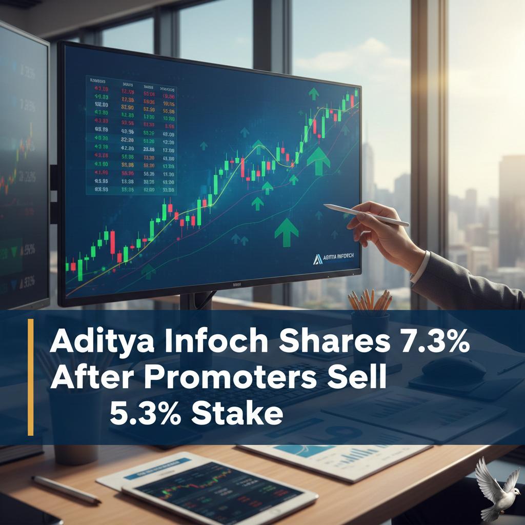Aditya Infotech Shares Rise 7.3% After Promoters Sell 5.3% Stake