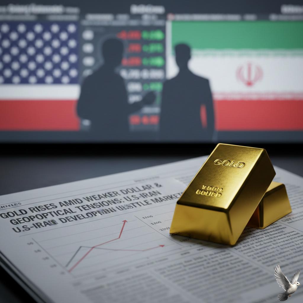 Gold Rises Amid Weaker Dollar and Geopolitical Developments Between U.S. and Iran