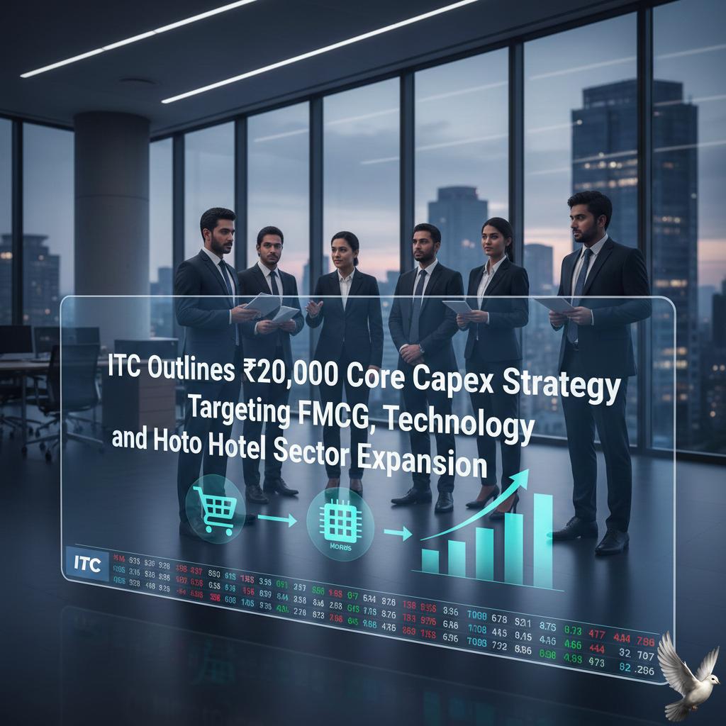 ITC Outlines ₹20,000 Crore Capex Strategy Targeting FMCG, Technology, and Hotel Sector Expansion