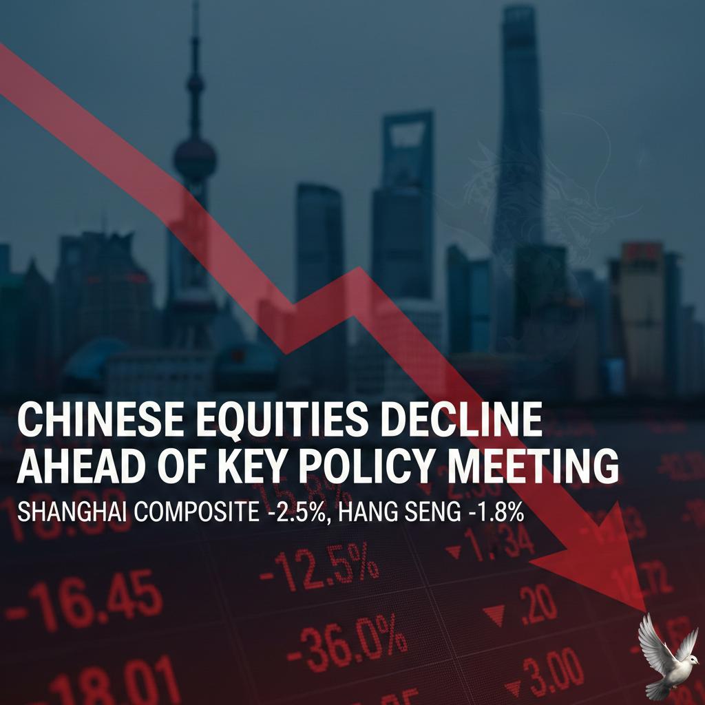 Chinese Equities Decline Ahead of Key Policy Meeting