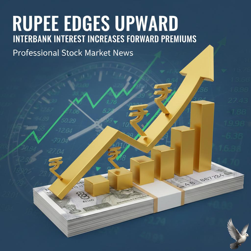 Rupee Edges Upward as Interbank Interest Increases Forward Premiums