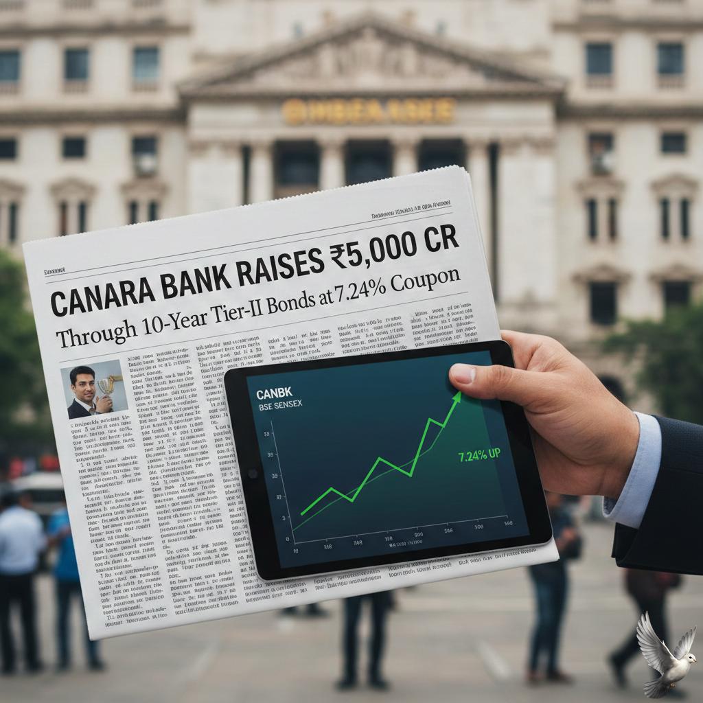 Canara Bank Raises Rs 5,000 Crore Through 10-Year Tier-II Bonds at 7.24% Coupon