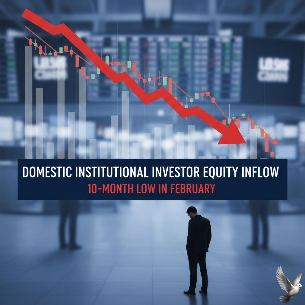 Domestic Institutional Investor Equity Inflow Reaches 10-Month Low in February