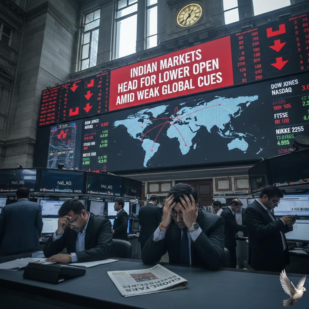 Indian Markets Head for Lower Open Amid Weak Global Cues