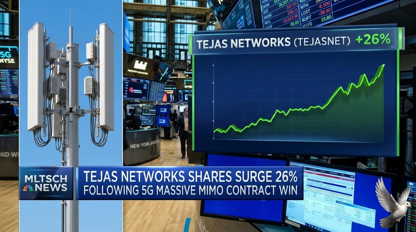 Tejas Networks Shares Surge 26% Following 5G Massive MIMO Contract Win