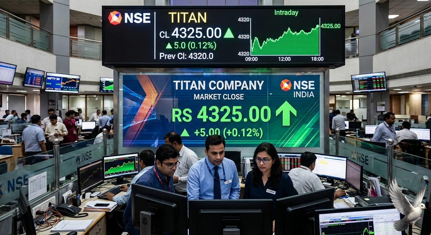 Titan Company Closes at Rs 4325.0