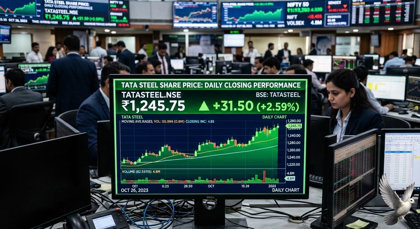 Tata Steel Share Price: Daily Closing Performance